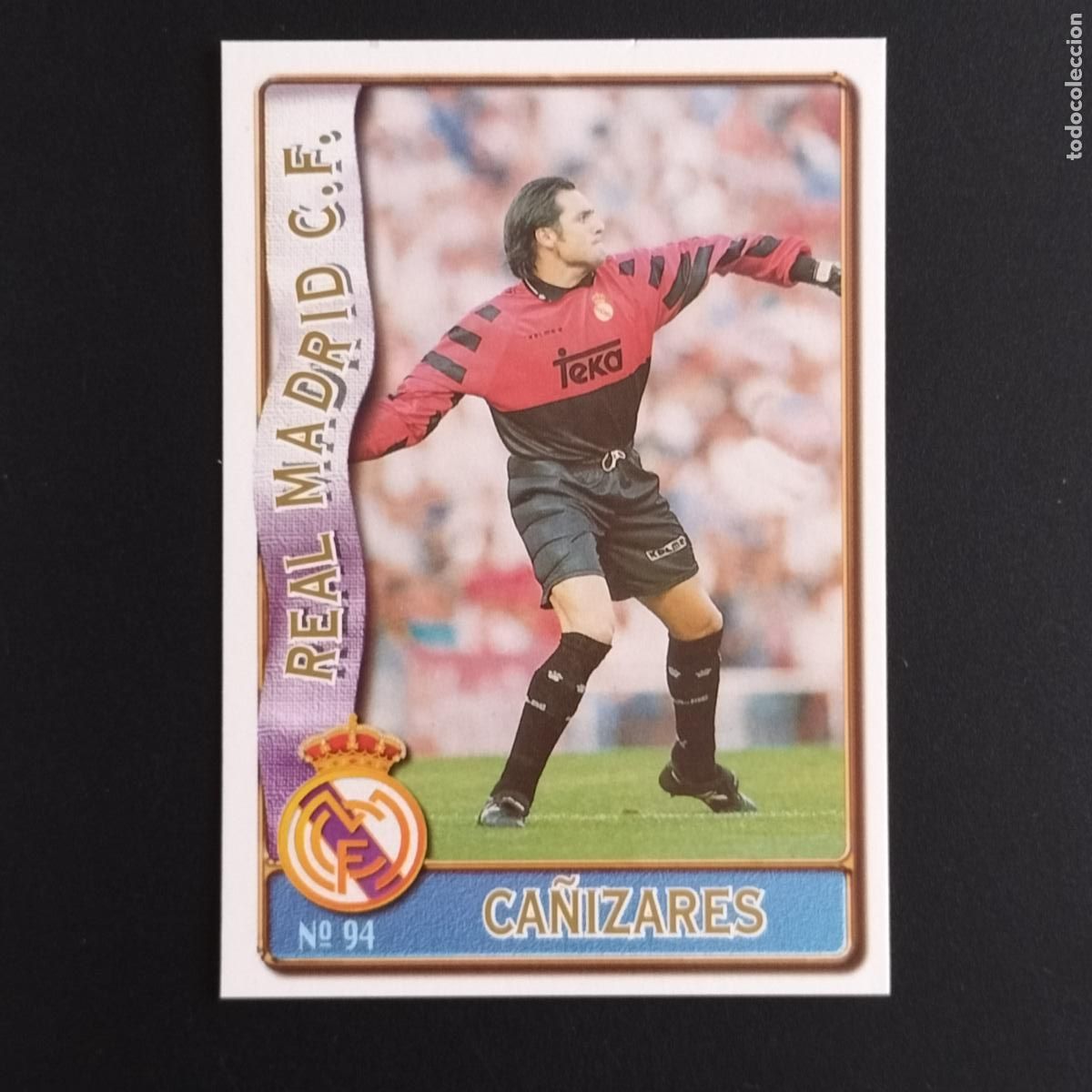 Cromos de F&uacute;tbol: 94 CA&Ntilde;IZARES REAL MADRID CROMOS ALBUM MUNDICROMO FICHAS LIGA FUTBOL 1996 1997 96 97