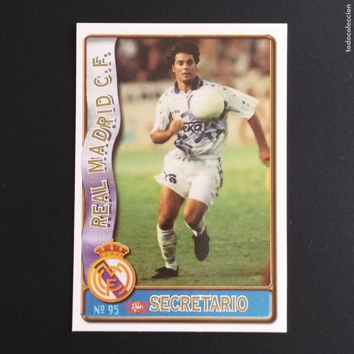Cromos de F&uacute;tbol: 95 FICHAJE UH SECRETARIO REAL MADRID CROMOS MUNDICROMO FICHAS LIGA FUTBOL 1996 1997 96 97