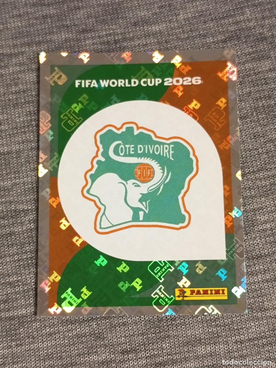 Cromos de F&uacute;tbol: ESCUDO COSTA DE MARFIL CIV 1 STICKER MUNDIAL 2026 PANINI FIFA WORLD CUP NUEVO