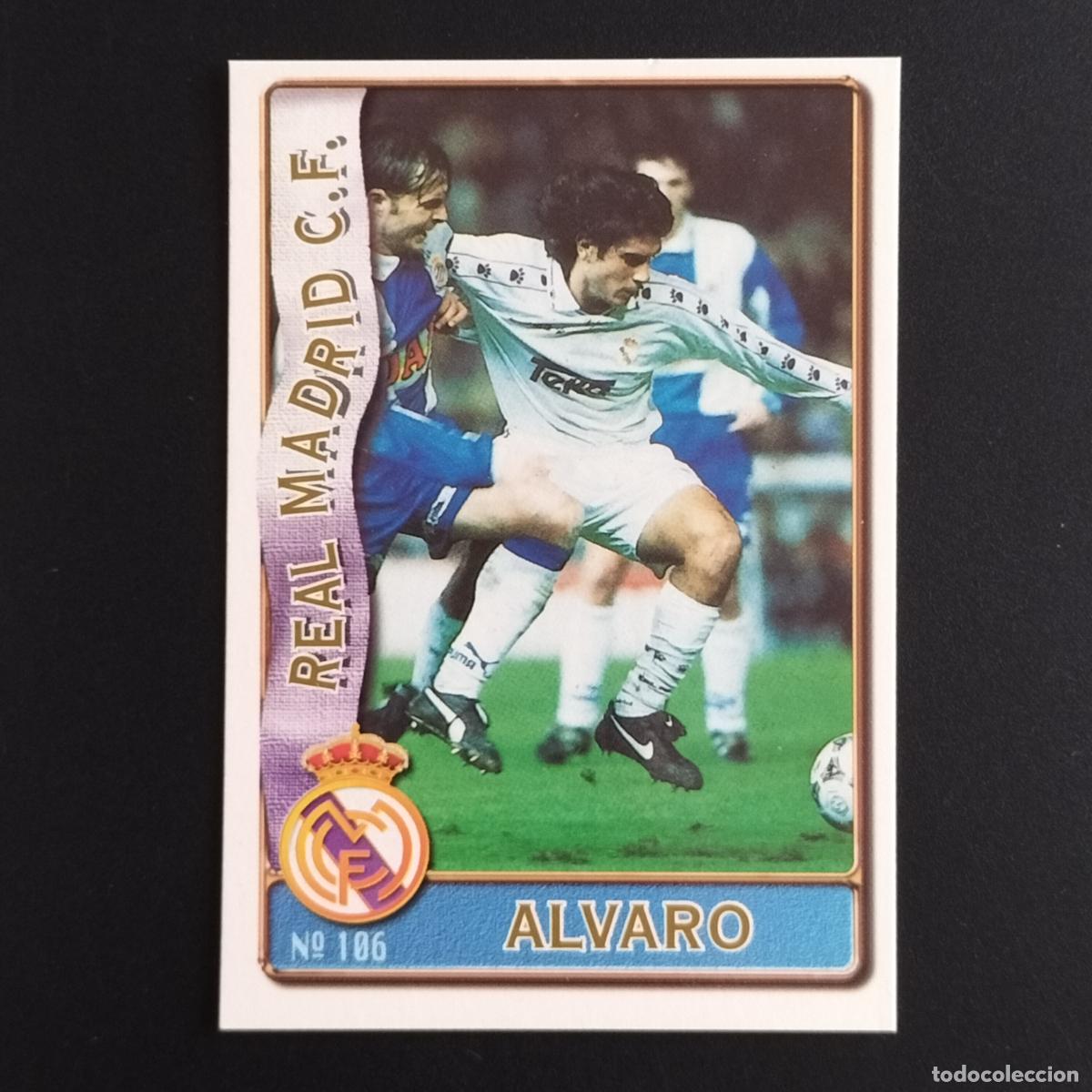 Cromos de F&uacute;tbol: 106 ALVARO REAL MADRID CROMOS MUNDICROMO FICHAS LIGA FUTBOL 1996 1997 96 97