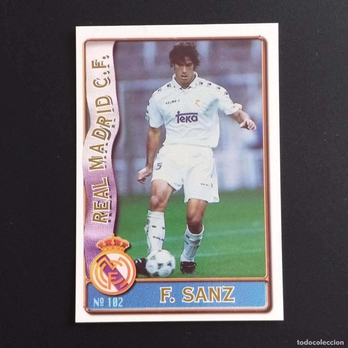 Football Stickers: 102 FERNANDO SANZ REAL MADRID CROMOS MUNDICROMO FICHAS LIGA FUTBOL 1996 1997 96 97