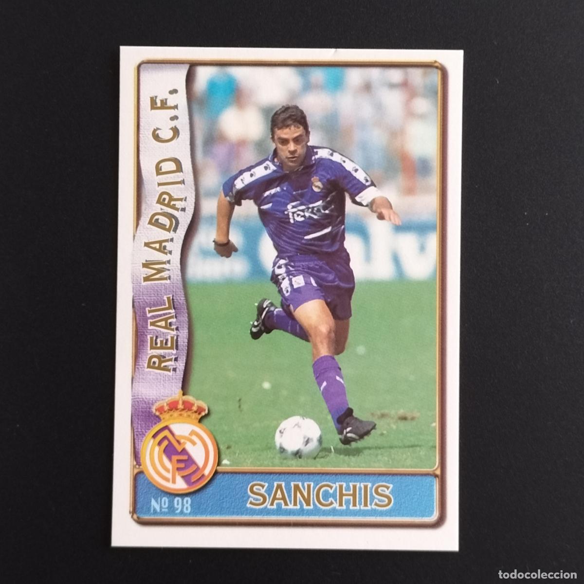 Cromos de F&uacute;tbol: 98 SANCHIS REAL MADRID CROMOS MUNDICROMO FICHAS LIGA FUTBOL 1996 1997 96 97