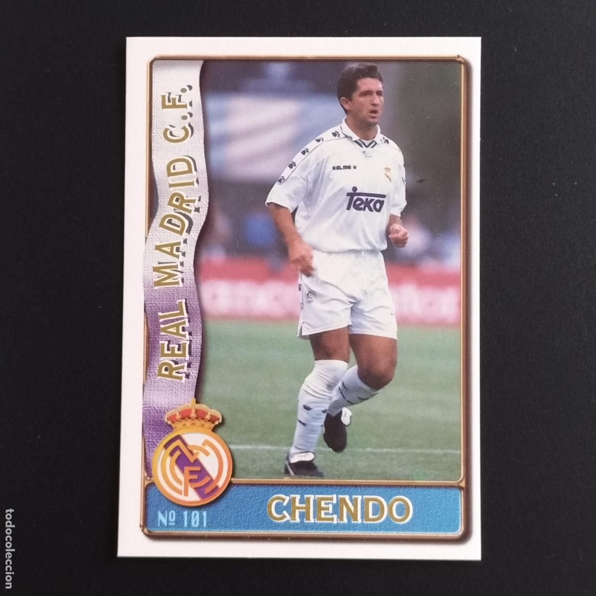 Cromos de F&uacute;tbol: 101 CHENDO REAL MADRID CROMOS MUNDICROMO FICHAS LIGA FUTBOL 1996 1997 96 97