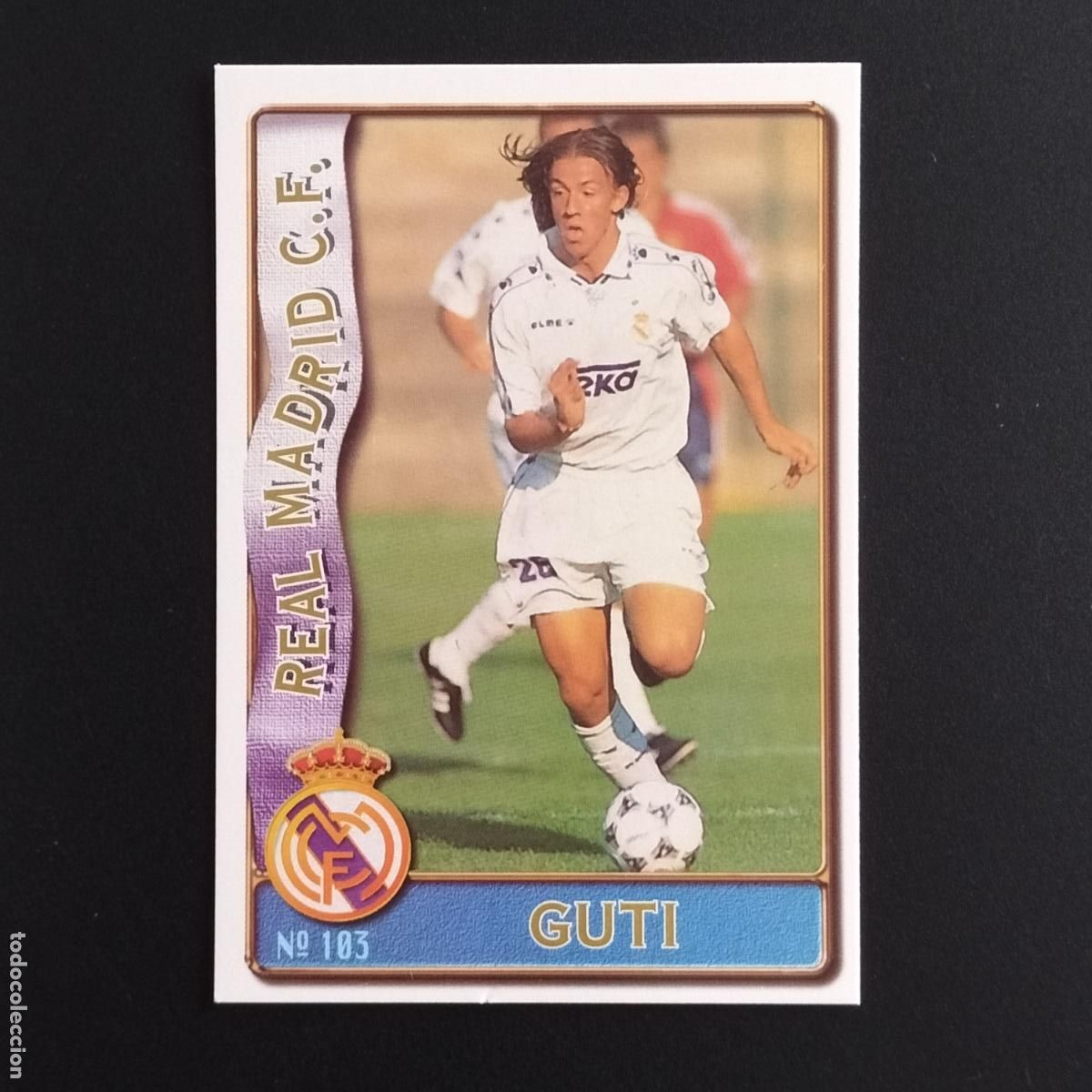 Cromos de F&uacute;tbol: 103 GUTI REAL MADRID CROMOS MUNDICROMO FICHAS LIGA FUTBOL 1996 1997 96 97