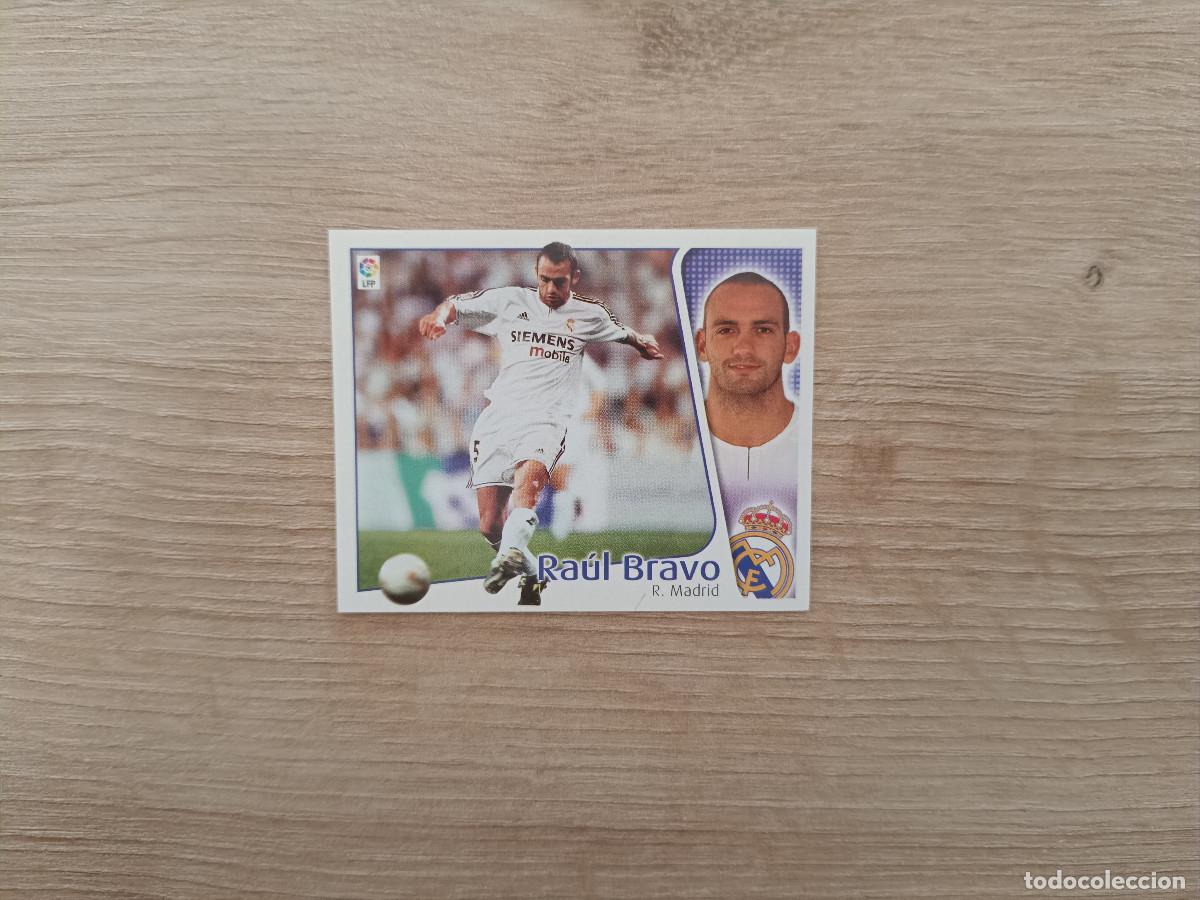 Football Stickers: CROMO DE FUTBOL LIGA ESTE RAUL BRAVO REAL MADRID SIN PEGAR NUNCA PEGADO 04 05 2004 2005 D526
