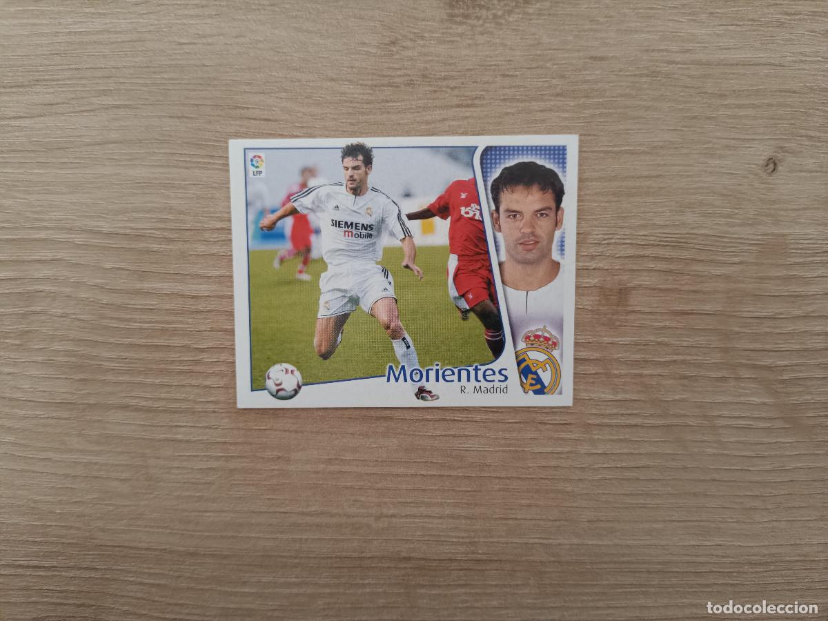 Cromos de F&uacute;tbol: CROMO DE FUTBOL LIGA ESTE MORIENTES REAL MADRID SIN PEGAR NUNCA PEGADO 04 05 2004 2005 D526