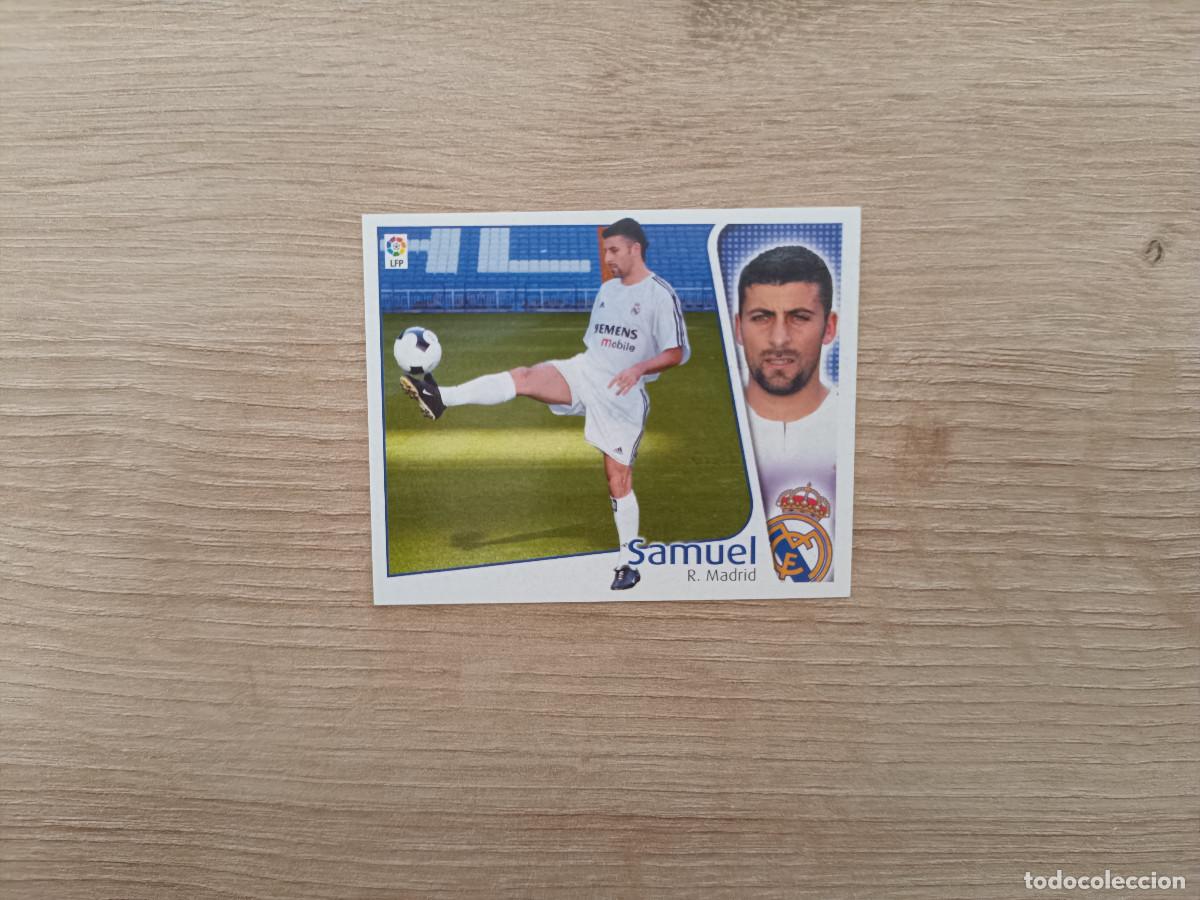 Figurine di Calcio: CROMO DE FUTBOL LIGA ESTE SAMUEL REAL MADRID SIN PEGAR NUNCA PEGADO 04 05 2004 2005 D526