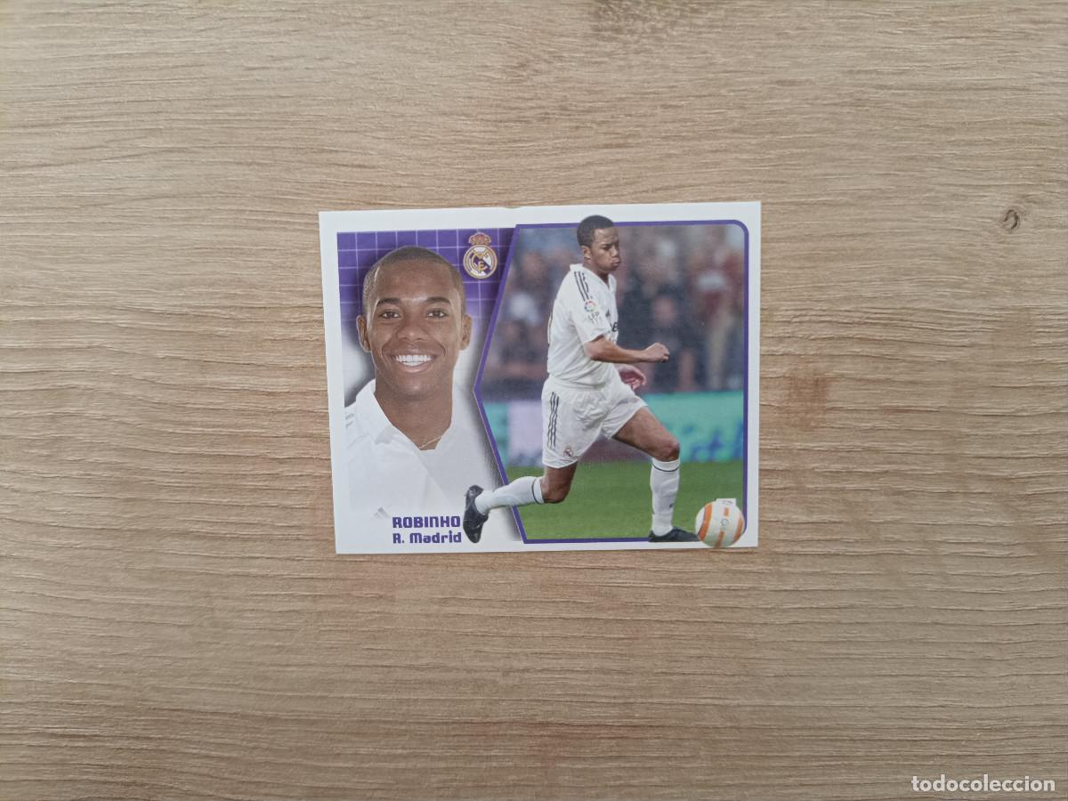 Figurine di Calcio: CROMO LIGA ESTE ROBINHO FICHAJE 24 REAL MADRID SIN PEGAR NUNCA PEGADO 05 06 2005 2006 D526