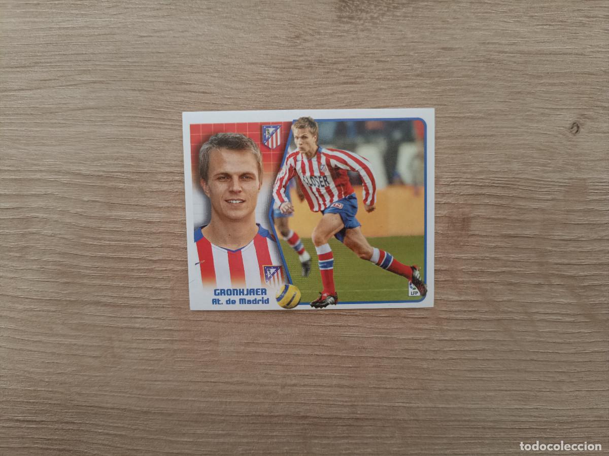 Figurine di Calcio: CROMO DE FUTBOL LIGA ESTE GRONKJAER BAJA ATLETICO MADRID SIN PEGAR NUNCA PEGADO 05 06 2005 2006 D526