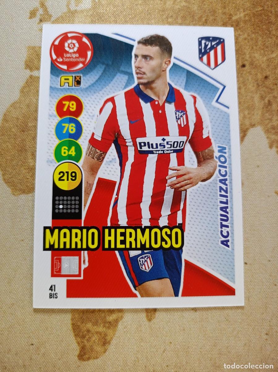 Cromos de F&uacute;tbol: Atl&eacute;tico de Madrid 41 bis MARIO HERMOSO Adrenalyn 2020-21