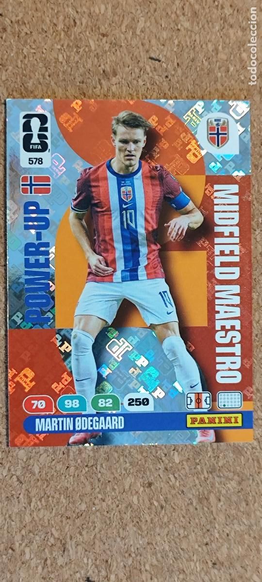 Cromos de F&uacute;tbol: ADRENALYN XL FIFA WORLD CUP 2026 CARD POWER-UP ODEGAARD NORUEGA # 578 PANINI