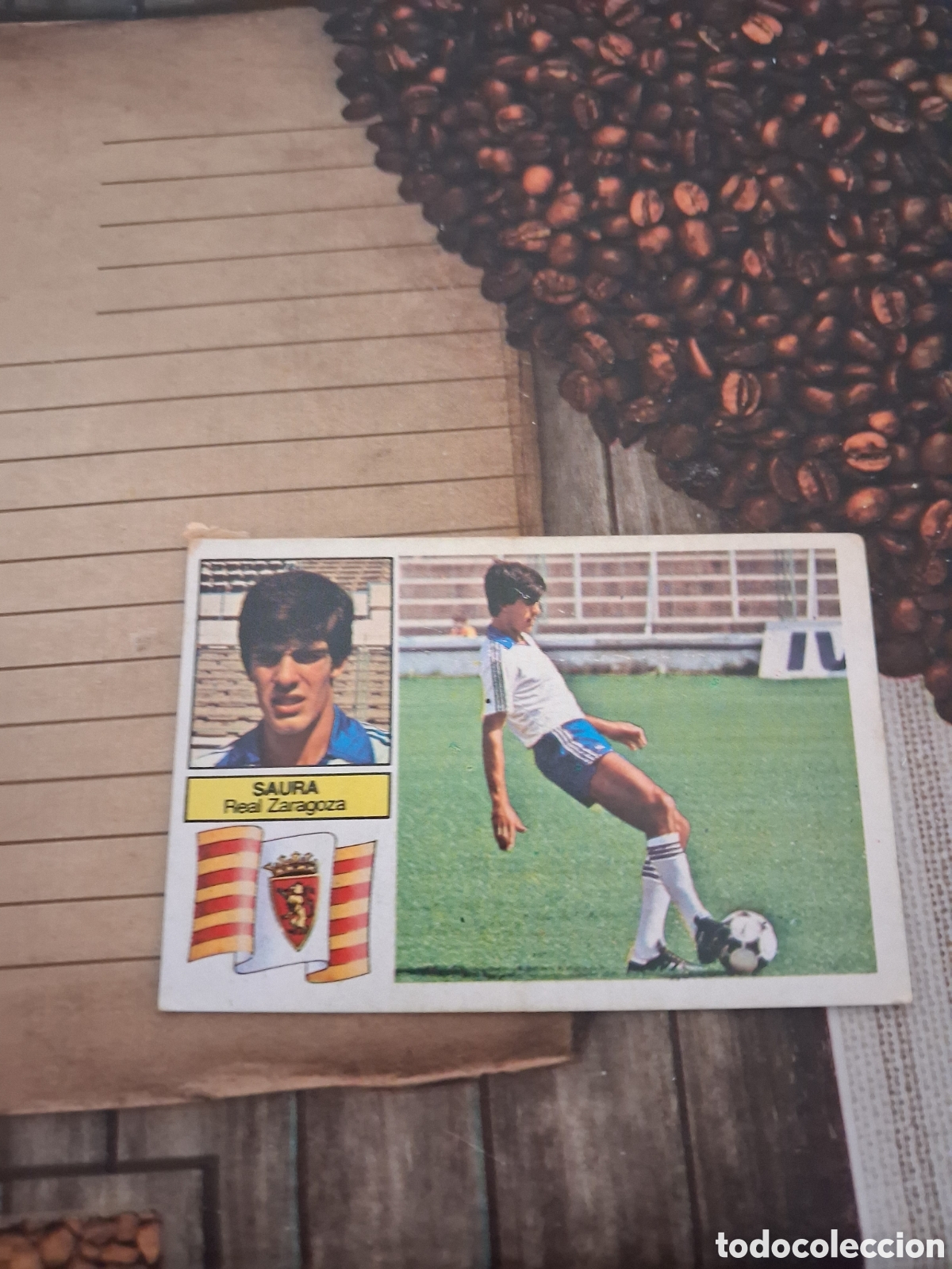 Figurine di Calcio: Liga este 82 83 saura coloca del Zaragoza recuperado del &aacute;lbum ver fotos