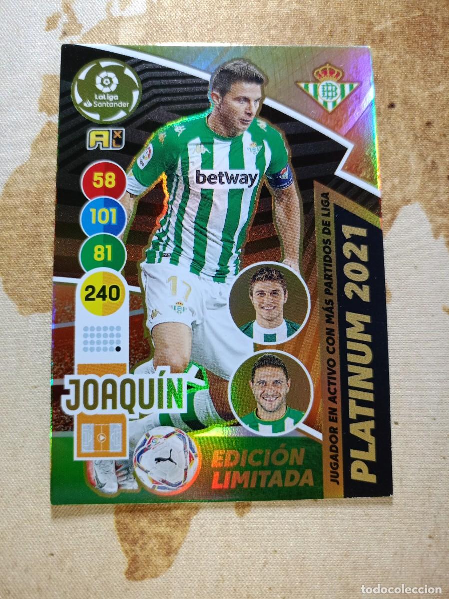Figurine di Calcio: Edici&oacute;n Limitada PLATINUM 2021 JOAQU&Iacute;N Adrenalyn 2020-21
