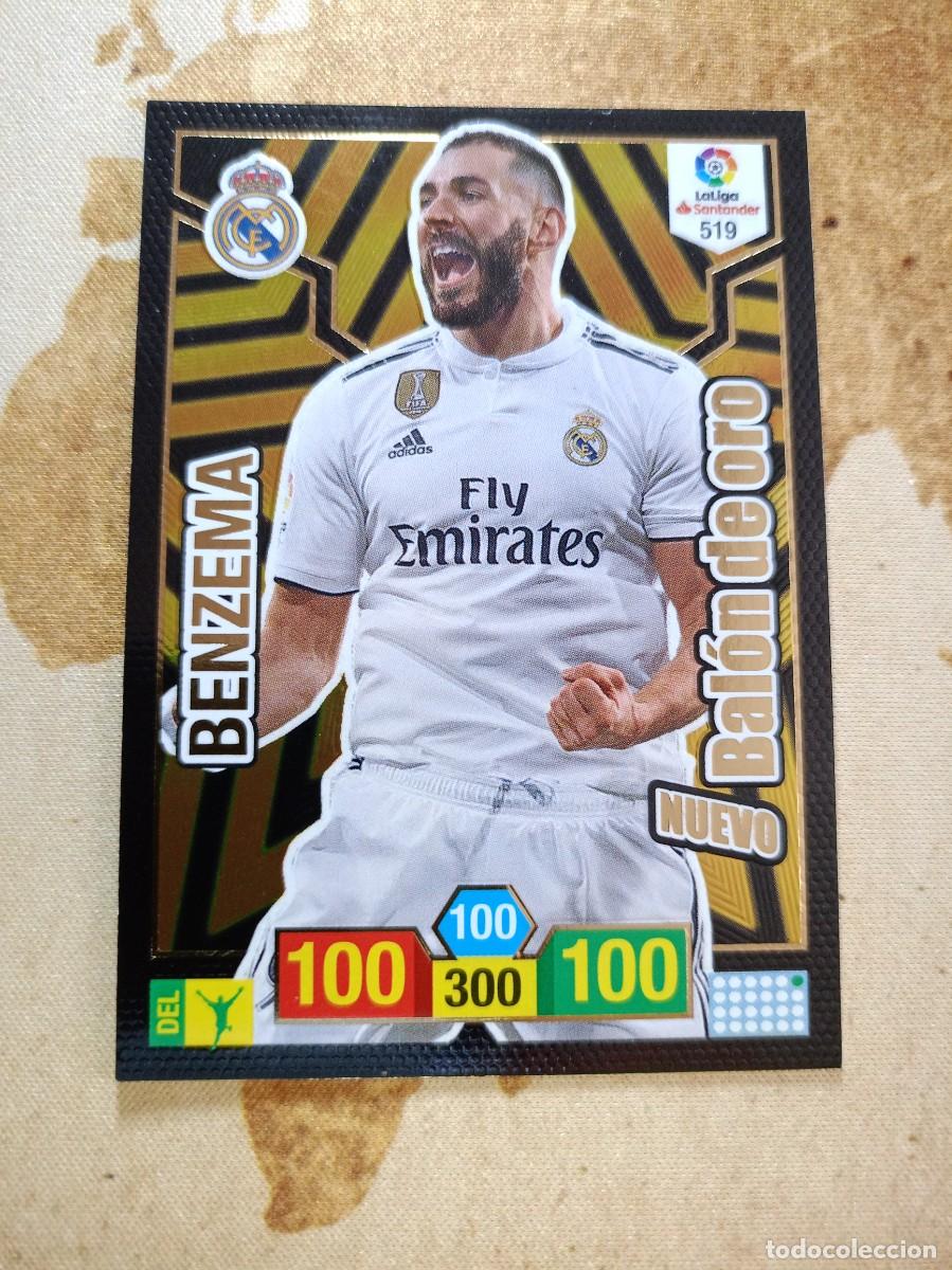 Cromos de F&uacute;tbol: Bal&oacute;n de Oro 519 BENZEMA Adrenalyn 2018-19