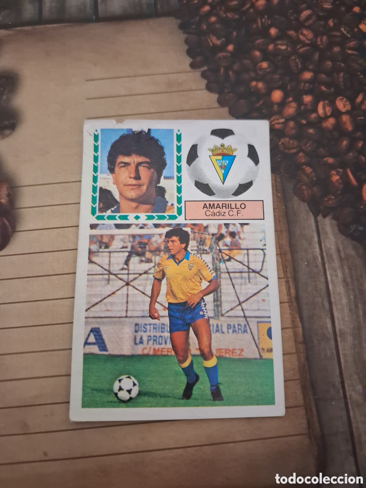 Cromos de F&uacute;tbol: Liga este 83 84 amarillo del cadiz recuperado del &aacute;lbum ver fotos