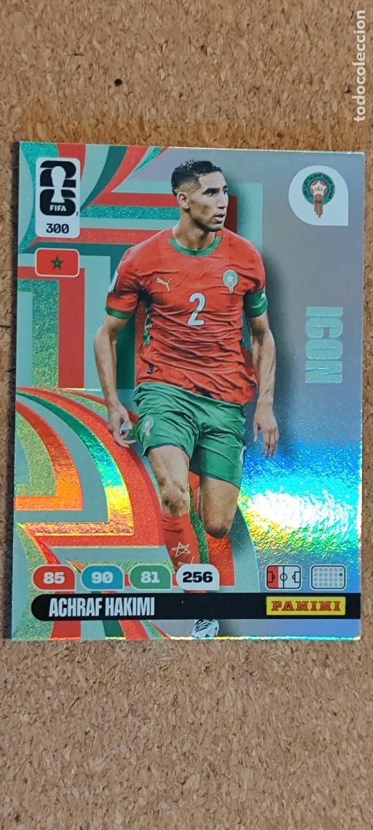 Cromos de F&uacute;tbol: ADRENALYN XL FIFA WORLD CUP 2026 CARD ICON HAKIMI MARRUECOS # 300 PANINI