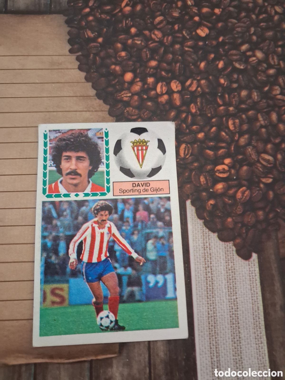 Cromos de F&uacute;tbol: Liga este 83 84 David coloca del sporting recuperado del &aacute;lbum ver fotos
