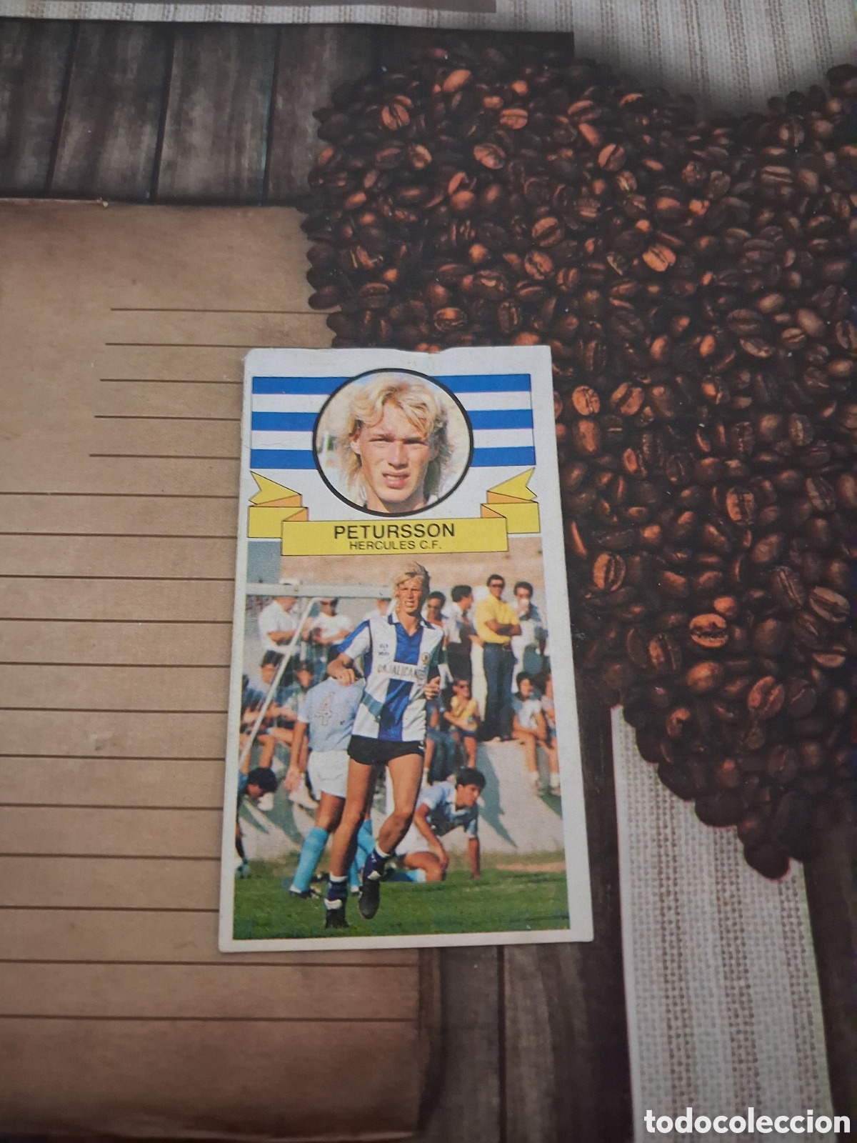Cromos de F&uacute;tbol: Liga este 85 86 petursson coloca del h&eacute;rcules recuperado del &aacute;lbum ver fotos