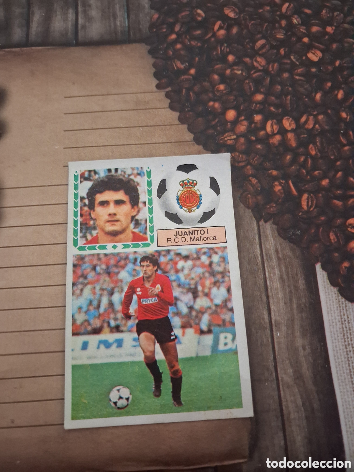 Cromos de F&uacute;tbol: Liga este 83 84 juanito coloca del Mallorca recuperado del &aacute;lbum ver fotos