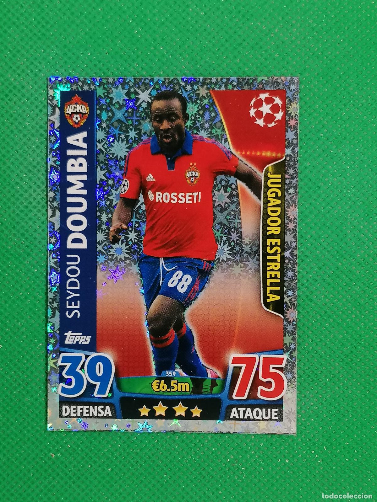 Cromos de F&uacute;tbol: 359 SEYDOU DOUMBIA CSKA MOSKU JUGADOR ESTRELLA ⚽ TOPPS MATCH ATTAX CHAMPIONS 2015 2016 15 16 ⚽