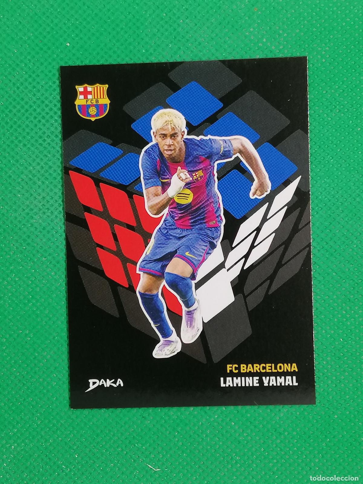 Cromos de F&uacute;tbol: GC-5 LAMINE YAMAL GREEN FIELD CUBE ⚽ DAKA TOP AUDIENCE BARCELONA 2025 2026 25 26 ⚽