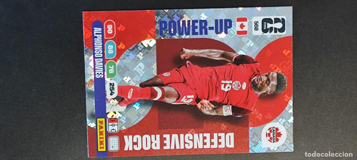 Cromos de F&uacute;tbol: ADRENALYN XL FIFA WORLD CUP 2026 CARD POWER-UP ALPHONSO DAVIES CANADA # 560 PANINI