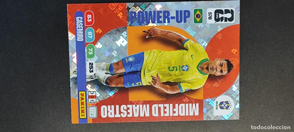 Cromos de F&uacute;tbol: ADRENALYN XL FIFA WORLD CUP 2026 CARD POWER-UP CASEMIRO BRASIL # 570 PANINI