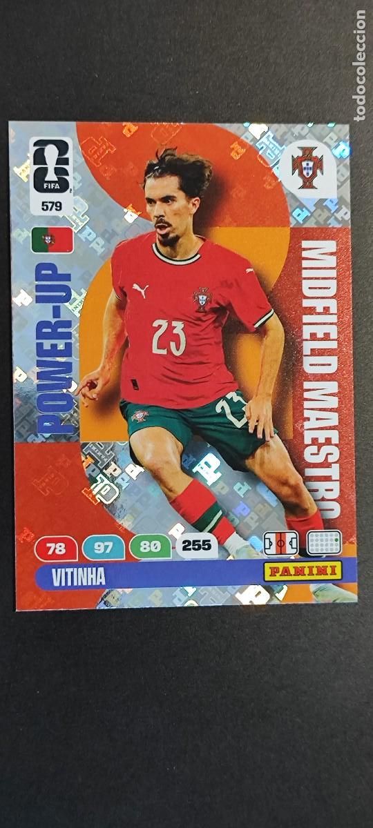 Cromos de F&uacute;tbol: ADRENALYN XL FIFA WORLD CUP 2026 CARD POWER-UP VITINHA PORTUGAL # 579 PANINI
