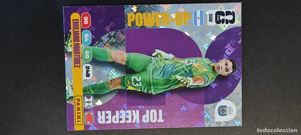 Cromos de F&uacute;tbol: ADRENALYN XL FIFA WORLD CUP 2026 CARD POWER-UP EMILIANO MARTINEZ ARGENTINA # 550 PANINI