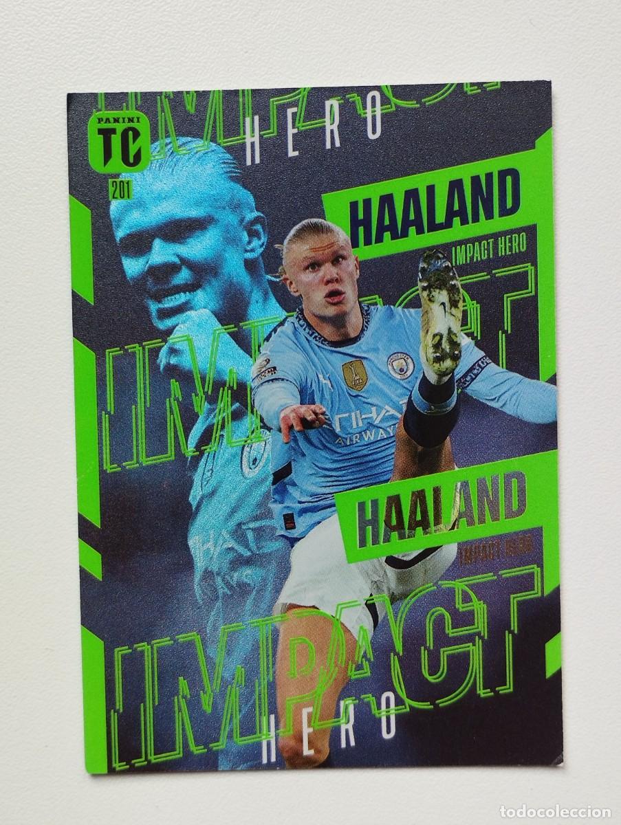 Cromos de F&uacute;tbol: CROMO CARD PANINI TOP CLASS 2025 IMPACT 201 ERLING HAALAND MANCHESTER CITY