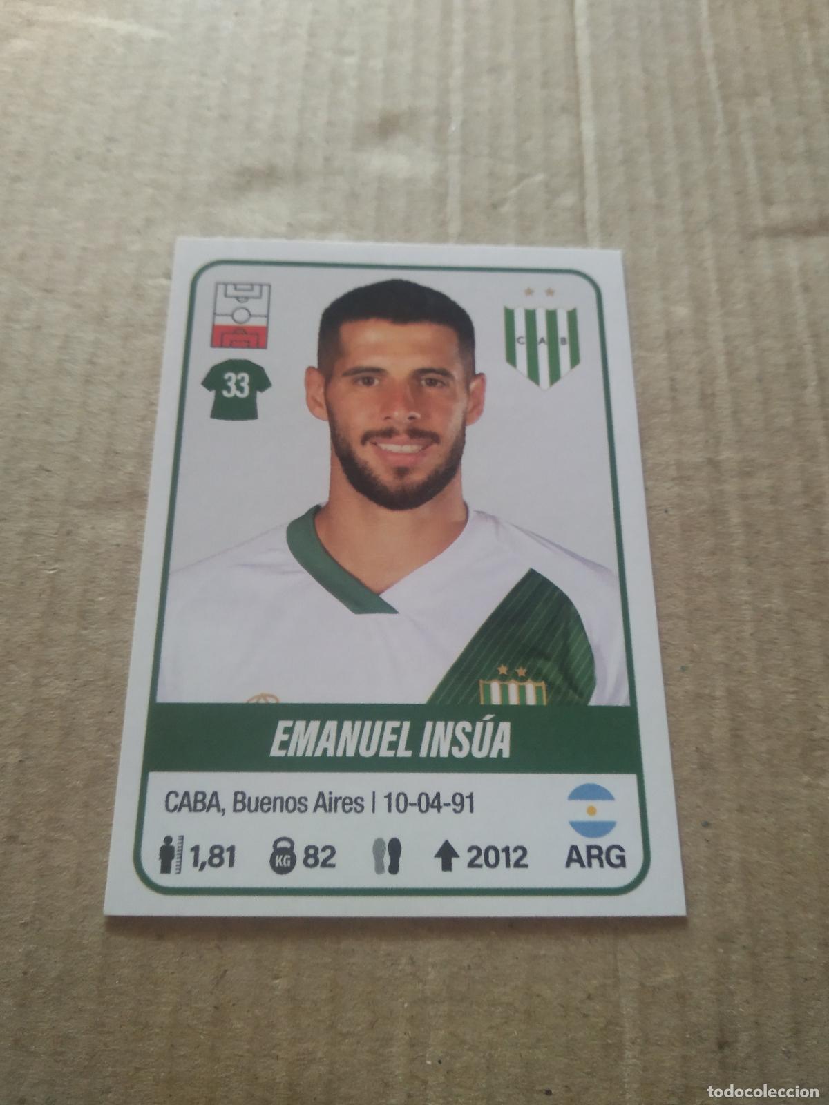 Cromos de F&uacute;tbol: 60 EMANUEL INSUA BANFIELD CROMO FUTBOL ARGENTINO PANINI LIGA ARGENTINA 2023