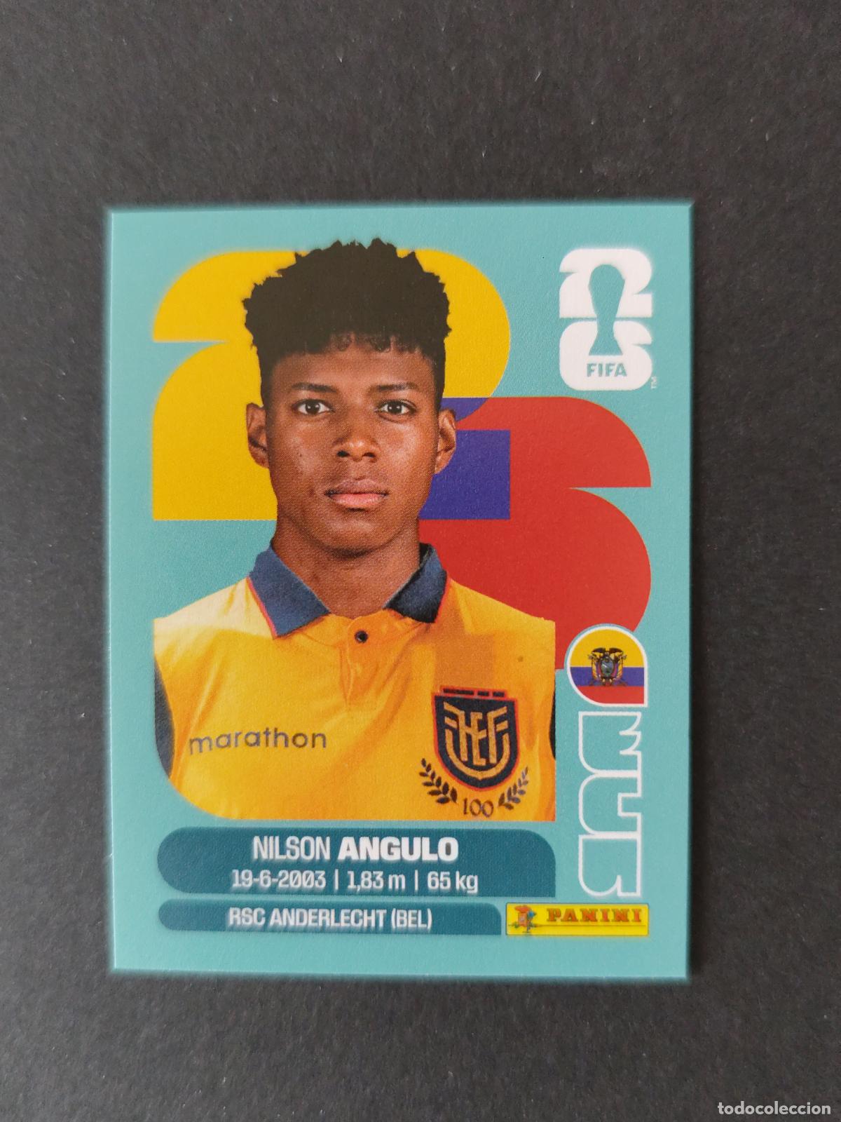 Cromos de F&uacute;tbol: ECU17 NILSON ANGULO 17 ECUADOR MUNDIAL FIFA WORLD CUP 2026 STICKER PANINI SIN PEGAR