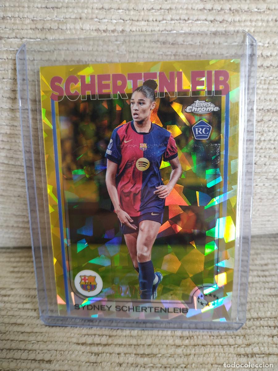 Cromos de F&uacute;tbol: Sydney Schertenleib. Rookie Card. Barcelona. Topps Chrome /75