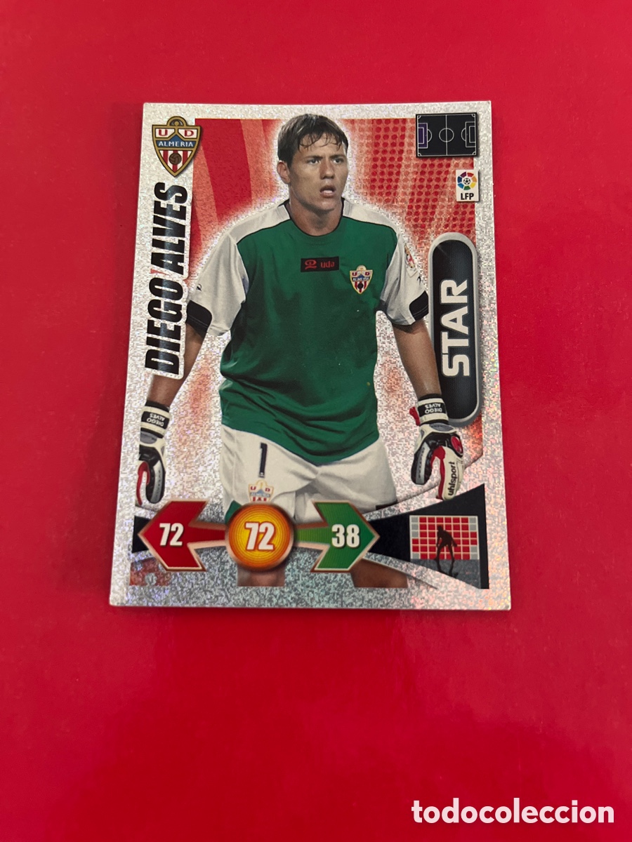 Football Stickers: DIEGO ALVES STAR ALMERIA 1 ADRENALYN 2009 2010 PANINI XL 09 10 CARTA CROMO FUTBOL