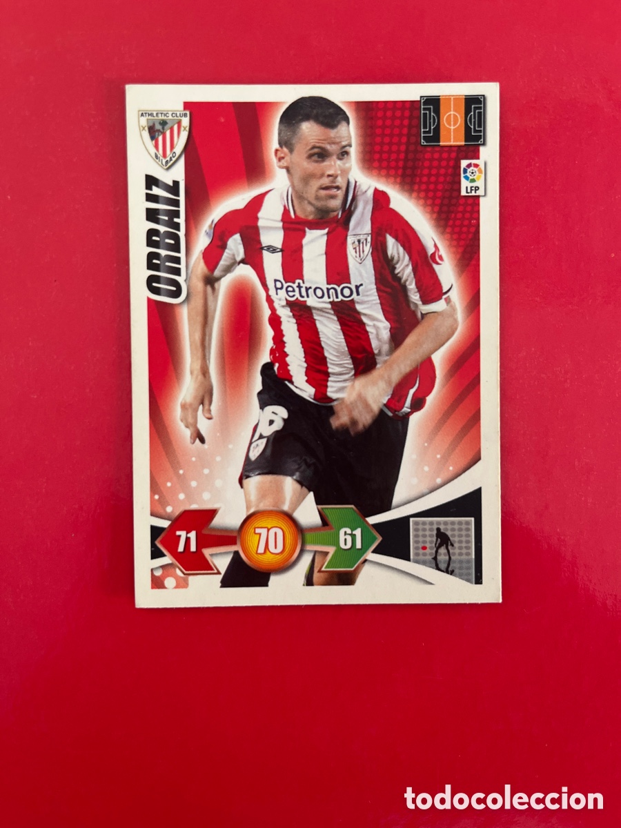 Fu&szlig;ball-Sticker: ORBAIZ ATHLETIC CLUB 27 ADRENALYN 2009 2010 PANINI XL 09 10 CARTA CROMO FUTBOL