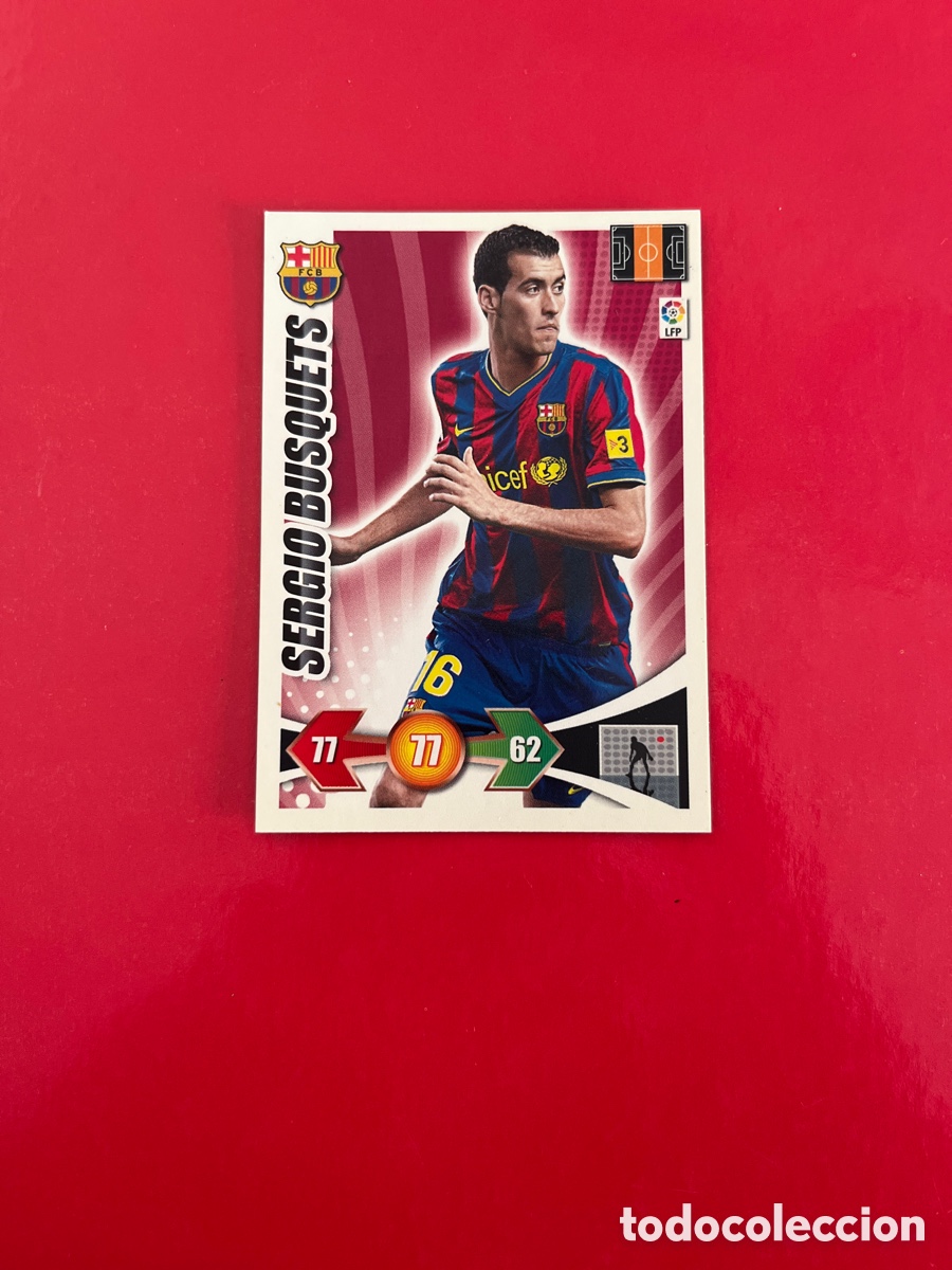 Figurine di Calcio: SERGIO BUSQUETS F.C.BARCELONA 63 ADRENALYN 2009 2010 PANINI XL 09 10 CARTA CROMO FUTBOL