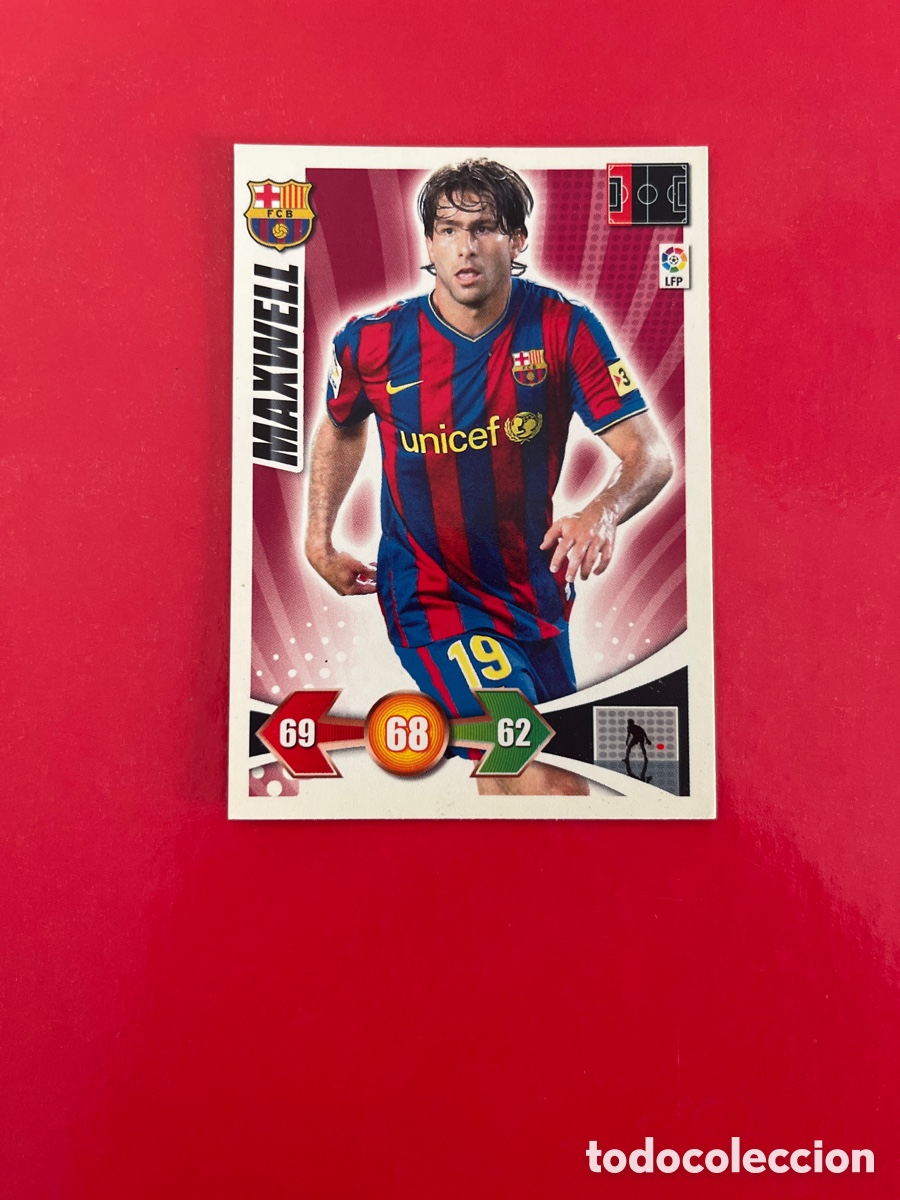 Figurine di Calcio: MAXWELL F.C.BARCELONA 61 ADRENALYN 2009 2010 PANINI XL 09 10 CARTA CROMO FUTBOL