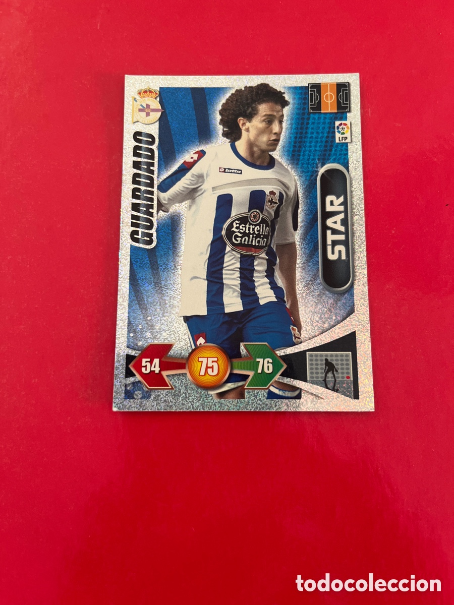 Cromos de F&uacute;tbol: GUARDADO STAR DEPORTIVO DE LA CORU&Ntilde;A 86 ADRENALYN 2009 2010 PANINI XL 09 10 CARTA CROMO FUTBOL