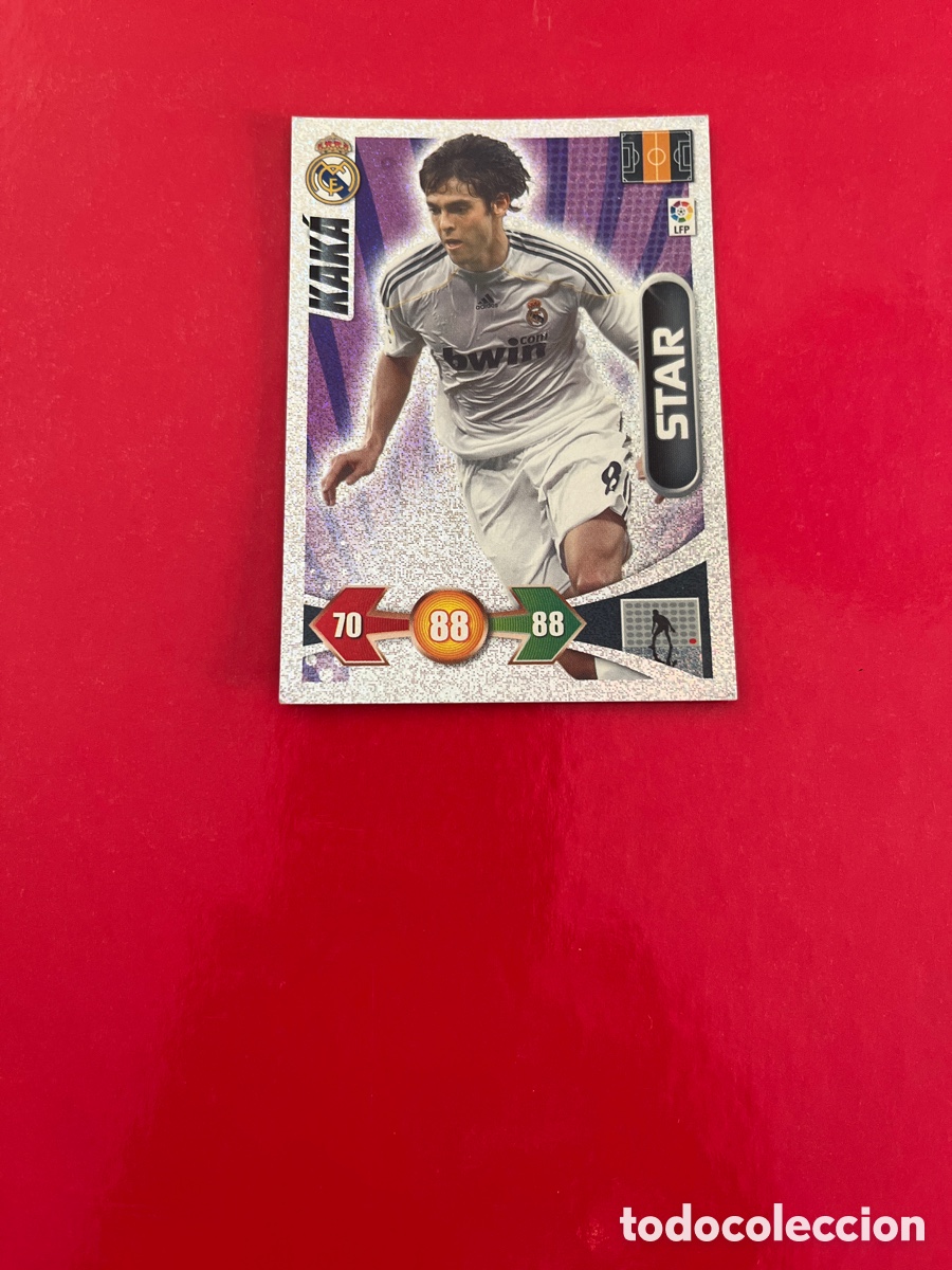 Football Stickers: KAKA STAR REAL MADRID 140 ADRENALYN 2009 2010 PANINI XL 09 10 CARTA CROMO FUTBOL