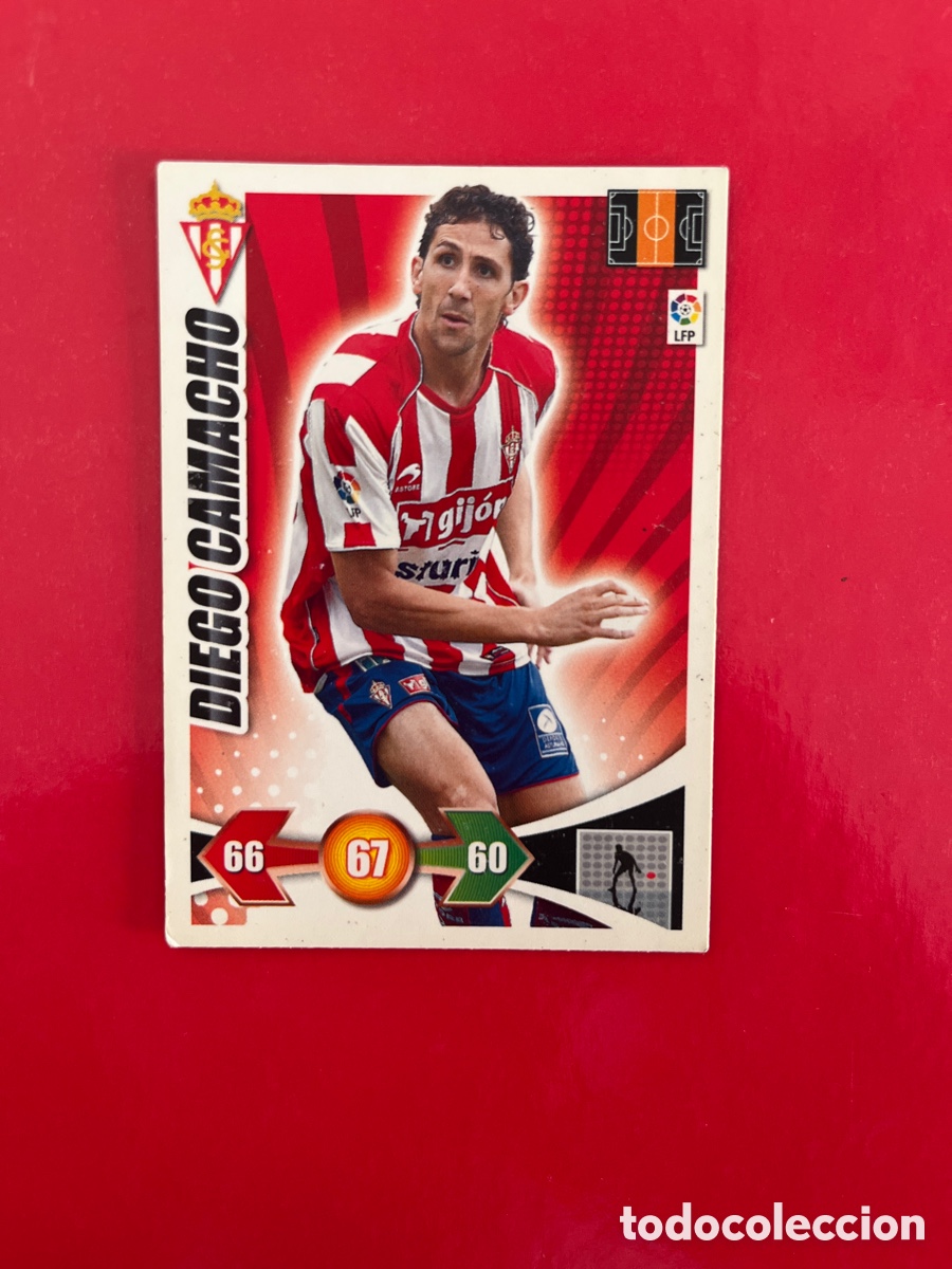 Cartes &agrave; collectionner de Football: DIEGO CAMACHO SPORTING DE GIJON 243 ADRENALYN 2009 2010 PANINI XL 09 10 CARTA CROMO FUTBOL