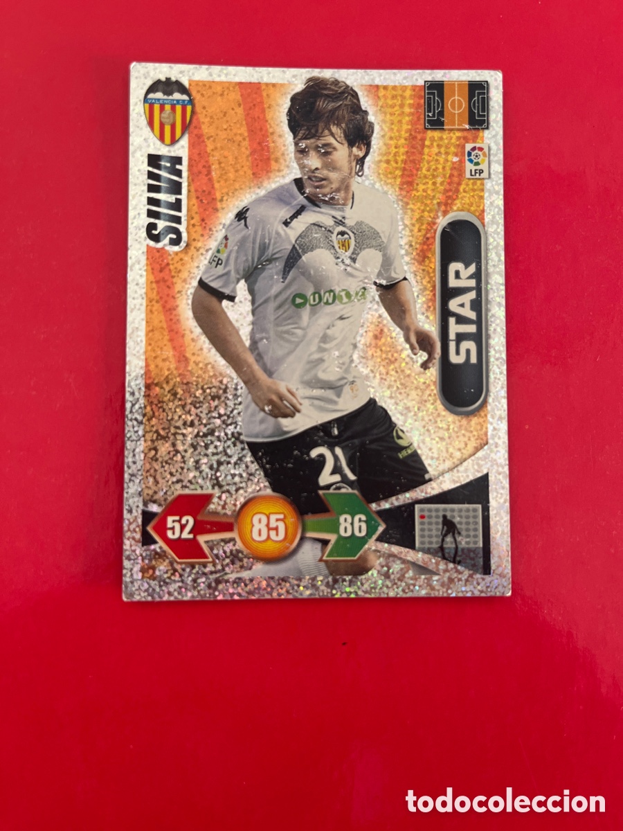 Football Stickers: SILVA STAR 285 VALENCIA C.F. ADRENALYN 2009 2010 PANINI XL 09 10 CARTA CROMO FUTBOL