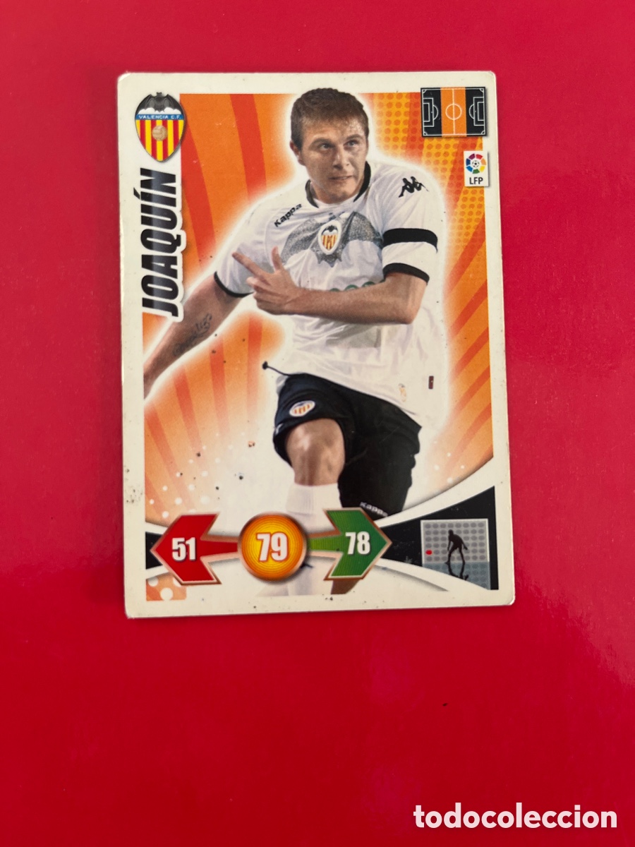 Football Stickers: JOAQUIN 284 VALENCIA C.F. ADRENALYN 2009 2010 PANINI XL 09 10 CARTA CROMO FUTBOL