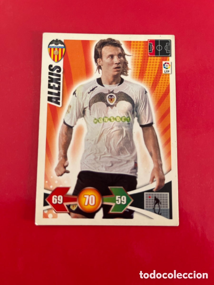 Football Stickers: ALEXIS 277 VALENCIA C.F. ADRENALYN 2009 2010 PANINI XL 09 10 CARTA CROMO FUTBOL