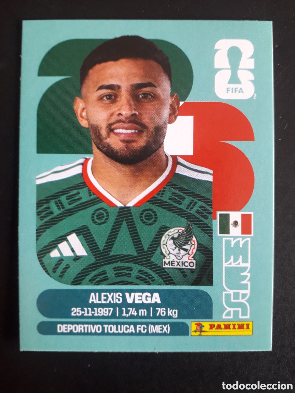Cromos de F&uacute;tbol: VEGA M&Eacute;XICO MEX 18 MUNDIAL F&Uacute;TBOL 2026 FIFA WORLD CUP PANINI SIN PEGAR PEDIDO M&Iacute;NIMO 3&euro;