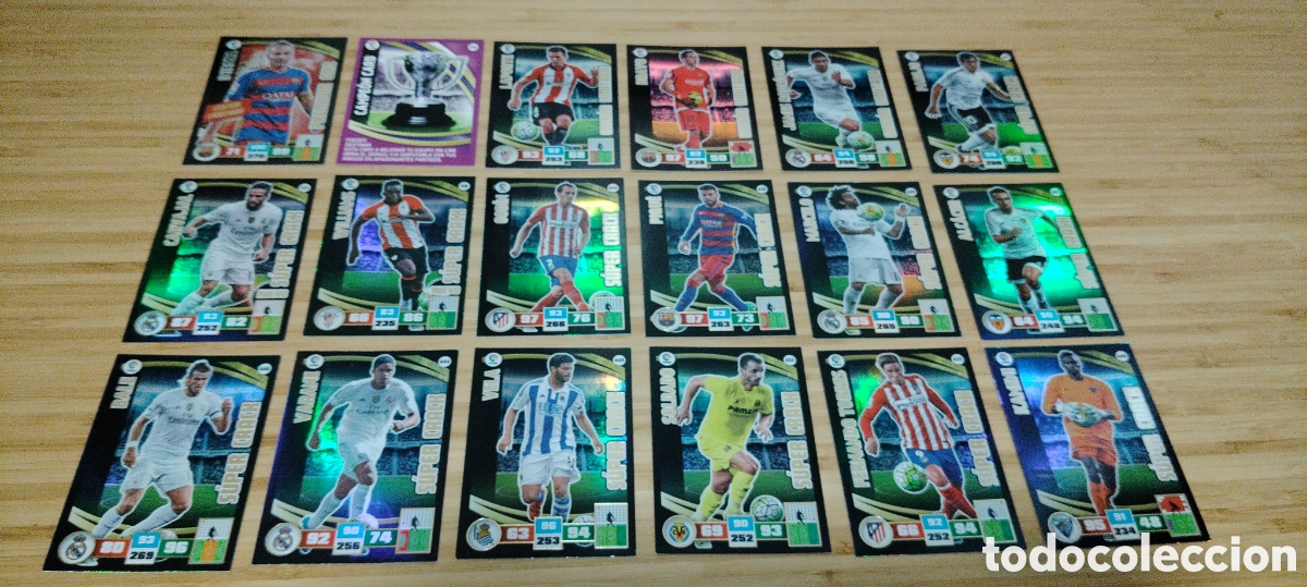 Cromos de F&uacute;tbol: 30 cromos adrenalyn 2015-16