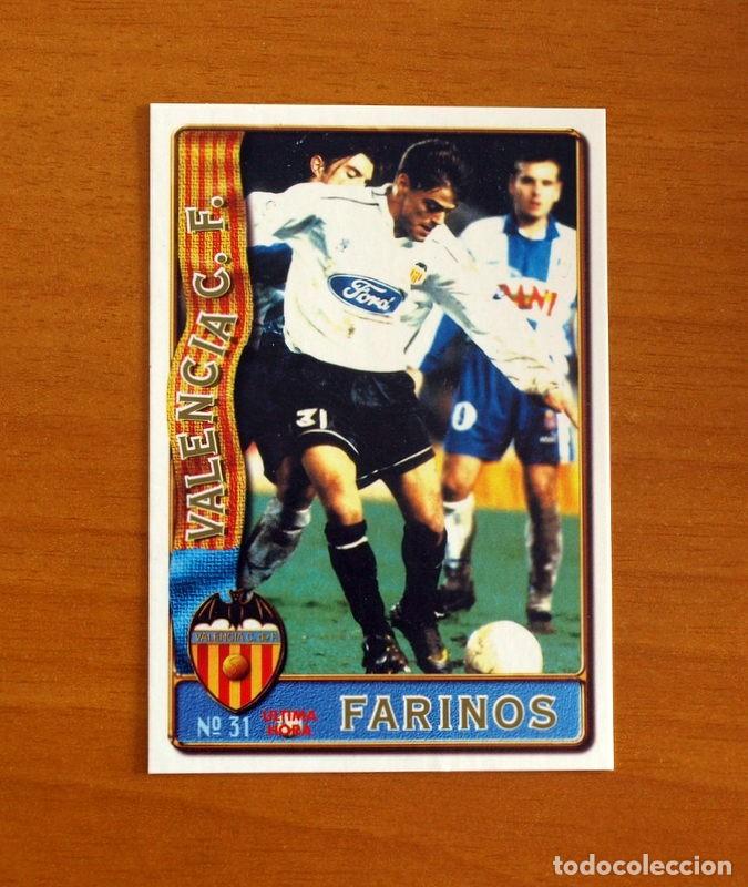 Cromos de F&uacute;tbol: Valencia -N&ordm; 31 Farinos -&Uacute;ltima Hora -Mundicromo Las Fichas de la Liga de F&uacute;tbol 1996-1997-96-97