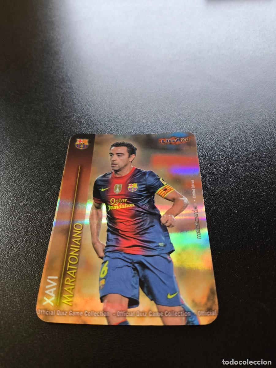Cromos de F&uacute;tbol: 2 /9 XAVI BARCELONA RAYAS HORIZONTAL MARATONIANO MUNDICROMO LIGA 2012 2013 12 13 NO PANINI ESTE
