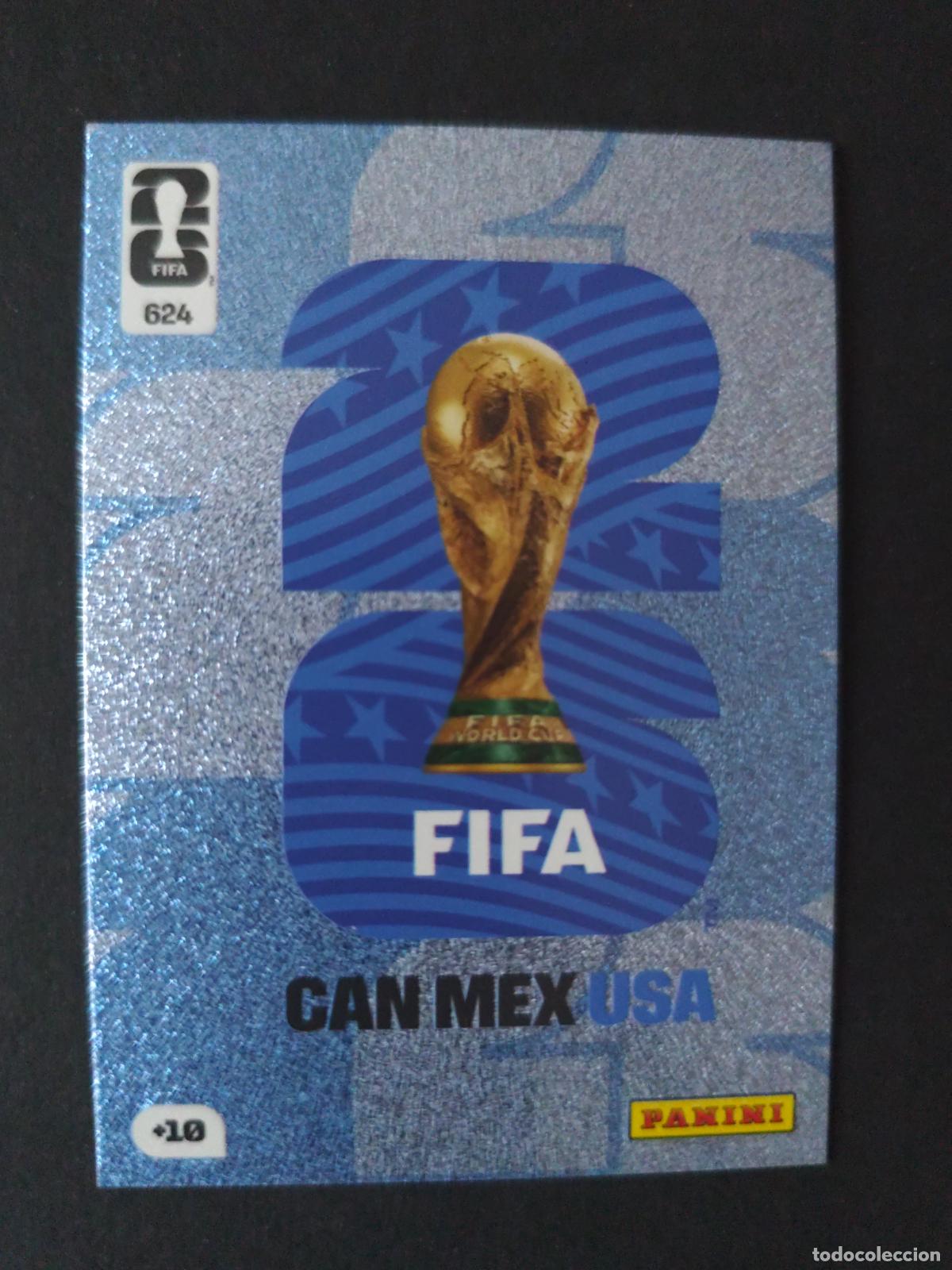 Cromos de F&uacute;tbol: 624 EMBLEMA OFICIAL OFFICIAL PARALELA AZUL BLUE ADRENALYN MUNDIAL FIFA WORLD CUP 2026 PANINI