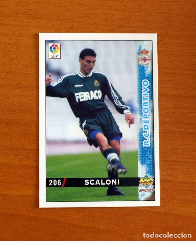 Cromos de F&uacute;tbol: Deportivo La Coru&ntilde;a - N&ordm; 206 Scaloni - Mundicromo Las Fichas de la Liga 1998-1999-98-99