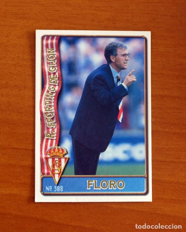 Cromos de F&uacute;tbol: Sporting Gij&oacute;n -N&ordm; 308 Benito Floro -Mundicromo Las Fichas de la Liga de F&uacute;tbol 1996-1997-96-97